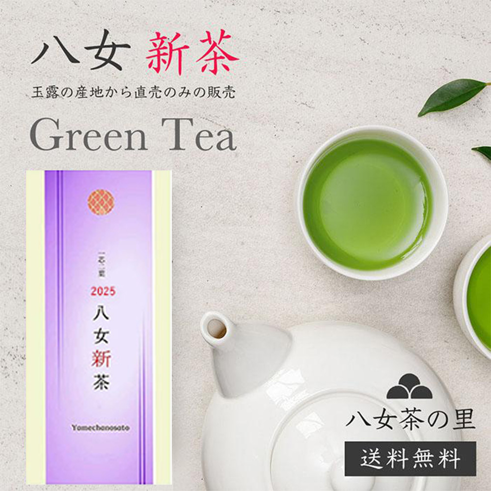 2025年度 新茶 八女茶 お茶 緑茶 茶葉 100g S-20「煎茶の華
