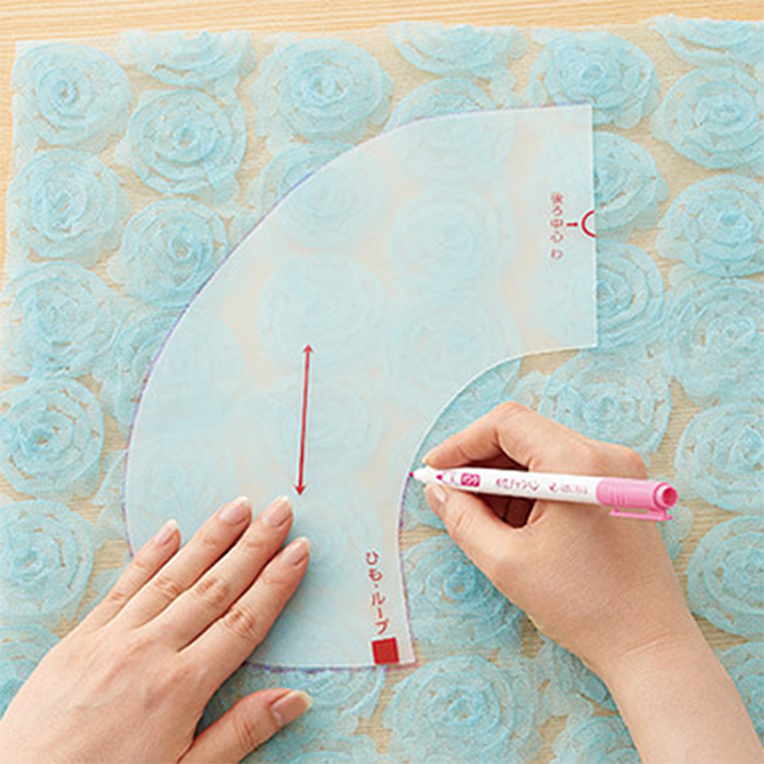 Clover(クロバー) 付け襟テンプレート 丸襟 付け衿 ハンドメイド ソーイング 裁縫 洋裁 手芸 クロバー クローバー