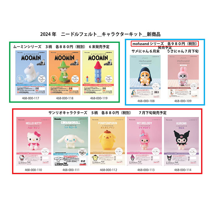 ⭕️あけみ⭐️⭕️モフマヌルプリントカットパンツ（Ｆ）新品⭐️ ハマナカ アクレーヌ マスコット キット セット / Hamanaka
