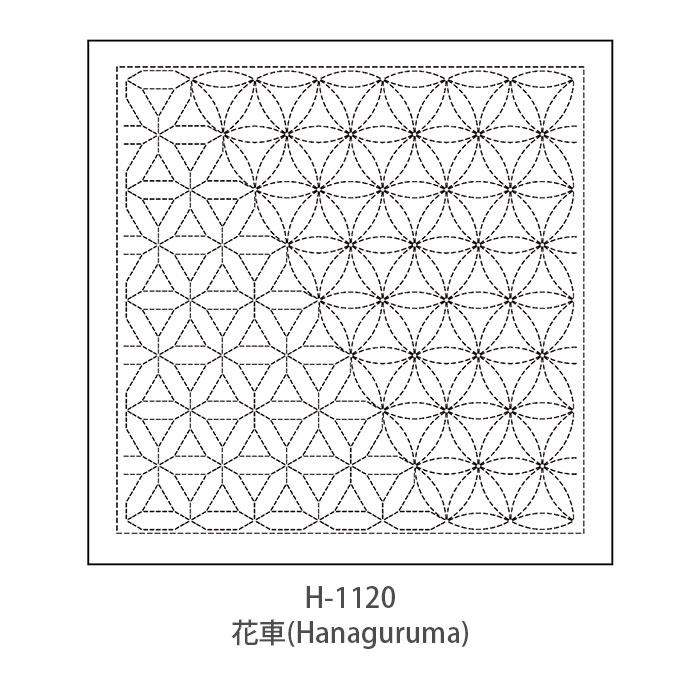 刺し子 花ふきん 布 さしこ Olympus(オリムパス) 刺し子の花ふきん布パック  和(Nagomi) 布パック(白)
