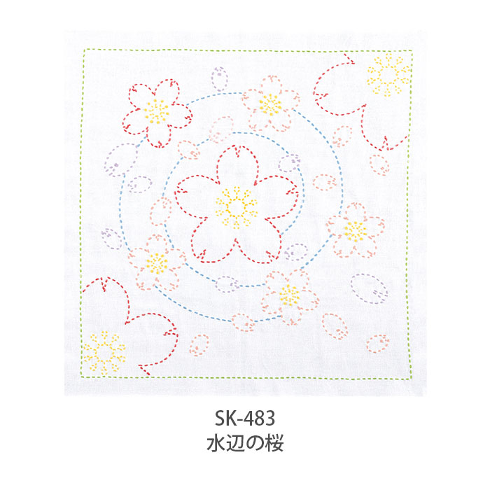 Olympus 刺し子 花ふきん 布 さしこ Olympus(オリムパス) 刺し子
