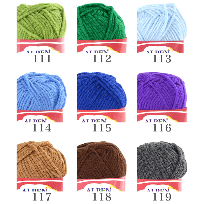 毛糸 並太 MOTOHIRO(元廣) アルペン アクリル並太 5玉セット 秋冬