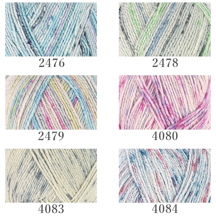 毛糸 輸入 ソックヤーン / Schachenmayr(シャッヘンマイヤー) REGIA(レギア) Cotton Color(コットンカラー) 春夏