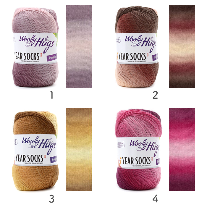 編み物 キット 毛糸 編み図 柳屋 ベルンド・ケストラー Woolly Hugs(ウーリーハグズ) YEAR SOCKSのLacey Scallop Scarf(レーシースカラップスカーフ)