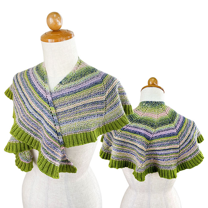 編み物 キット 毛糸 編み図 SCHOPPEL(ショッペル) Edition3とLife Style solidcolorのKinka Shawl(キンカショール) 柳屋 Bernd Kestler(ベルンド・ケストラー) コラボ