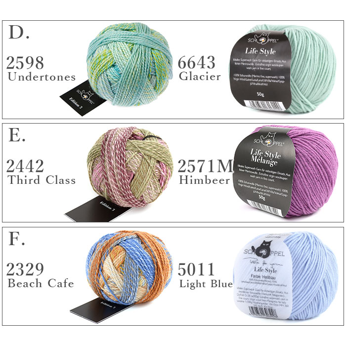 編み物 キット 毛糸 編み図 SCHOPPEL(ショッペル) Edition3とLife Style solidcolorのKinka Shawl(キンカショール) 柳屋 Bernd Kestler(ベルンド・ケストラー) コラボ