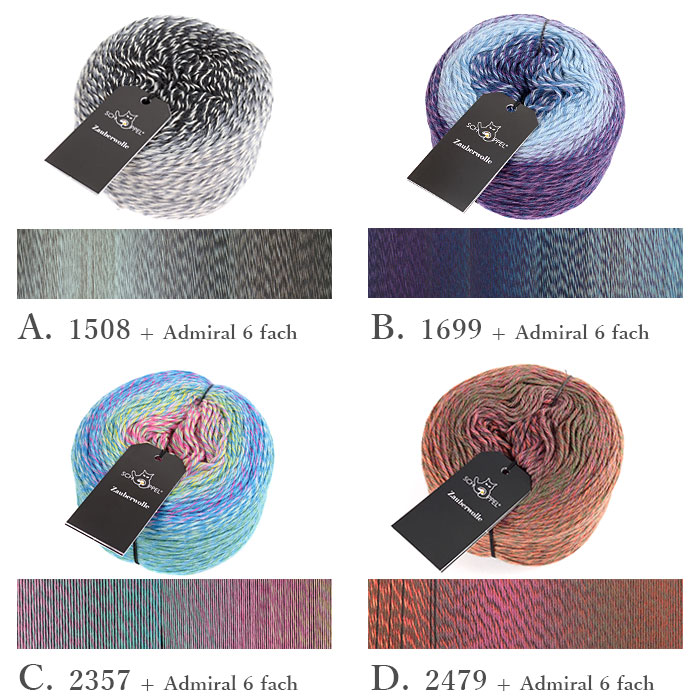 編み物 キット 毛糸 編み図 SCHOPPEL(ショッペル) Admiral 6 fachとZauberwolleのKaleido Snood(カレイドスヌード) 柳屋 Bernd Kestler(ベルンド・ケストラー) コラボ