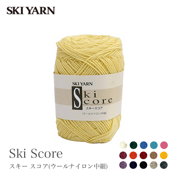 毛糸 中細 / SKI YARN(スキー毛糸) スキー スコア ウールナイロン中細 1 秋冬