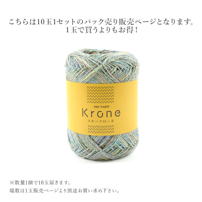 skiyarn 毛糸 まとめ買い 10玉 サマーヤーン段染め ラメ / SKI YARN