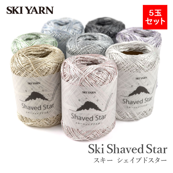 skiyarn 毛糸 サマーヤーン まとめ買い 5玉 ラメ / SKI YARN(スキー