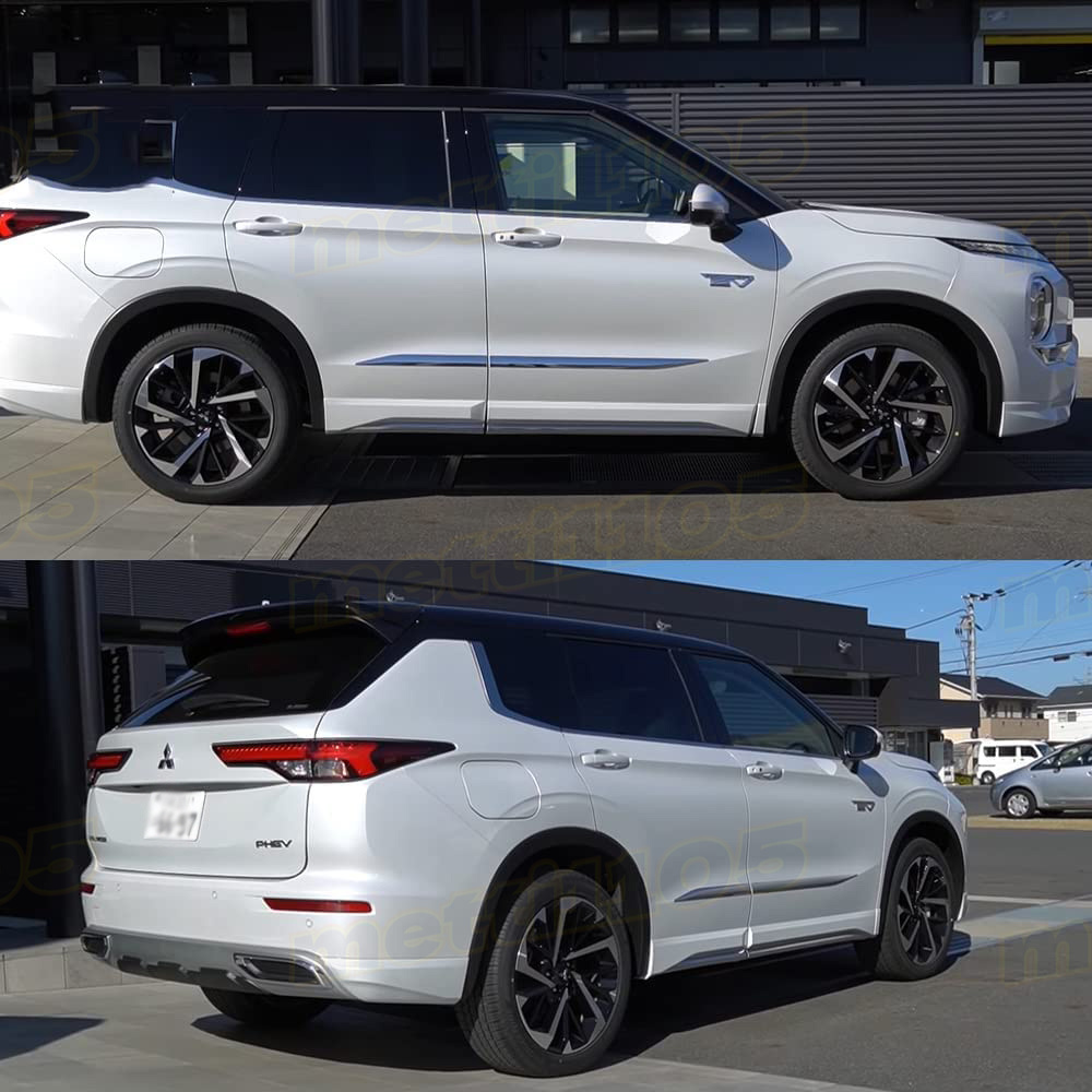 新型 アウトランダー PHEV GN0W パーツ サイドドアガーニッシュ 4P