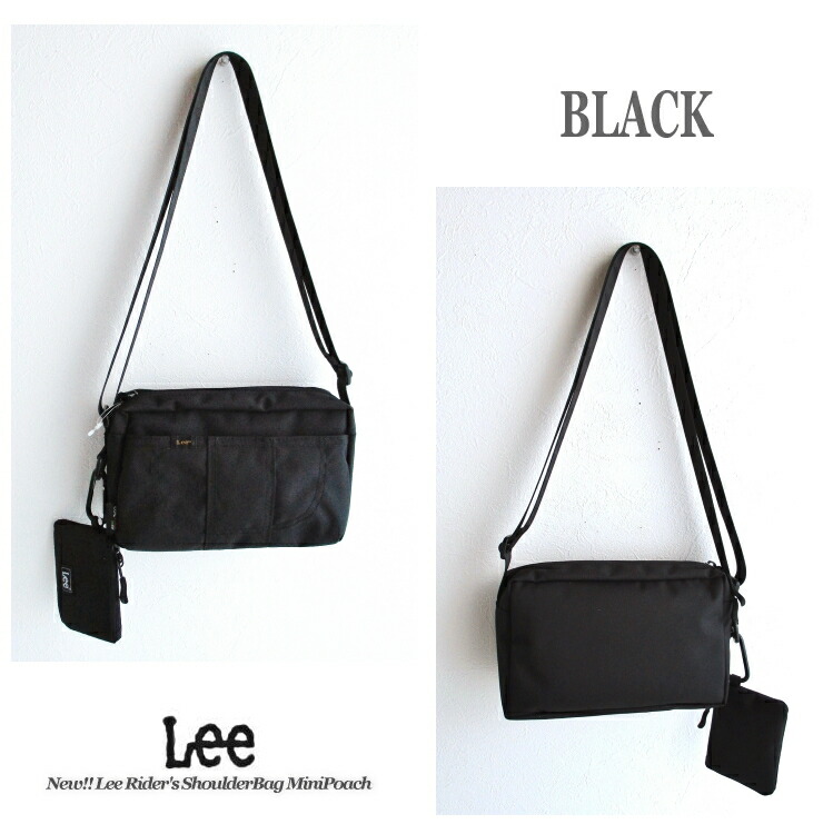 Lee リー CORDURA スクエアショルダーバッグ ミニポーチ付