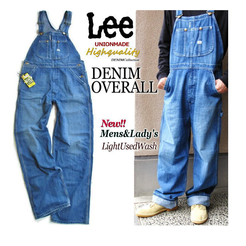 Sale!! Lee リー オーバーオール デニム 中色ブルー メンズ XS S M L