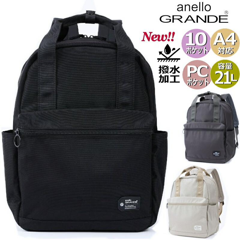 anello GRANDE アネロ グランデ 「がばッと開く」 バック パック