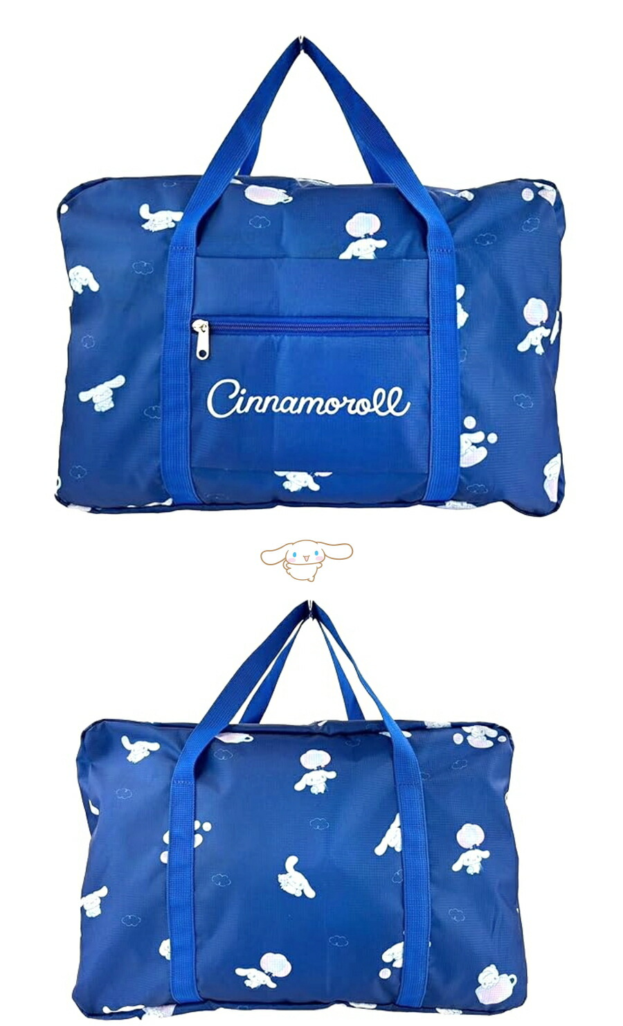 \購入した新品のダンボールで発送！/未開封　シナモロールキャリーケースオンバッグ sanrio（サンリオ） シナモロール キャリーバッグ 59L : 公式サンリオ