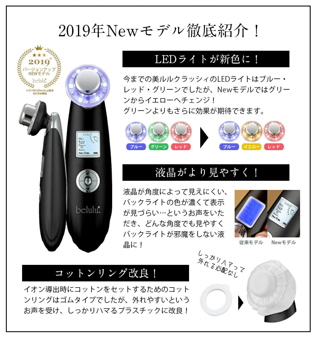 美顔器 belulu Classy メンズ 美ルル クラッシィブラック＜belulu Classy Black＞製品情報