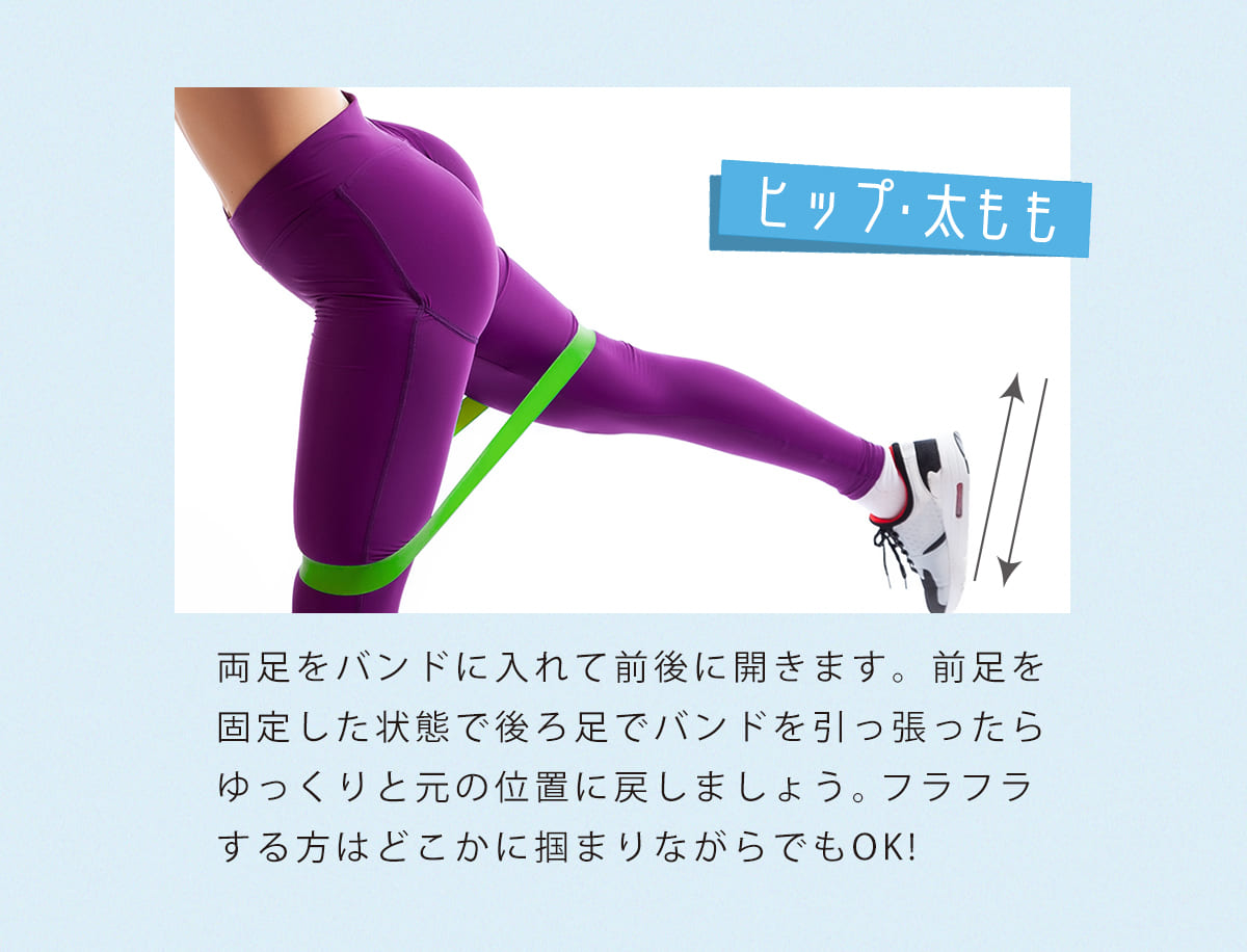 エクササイズバンド 5本セット ループバンド ストレッチゴム