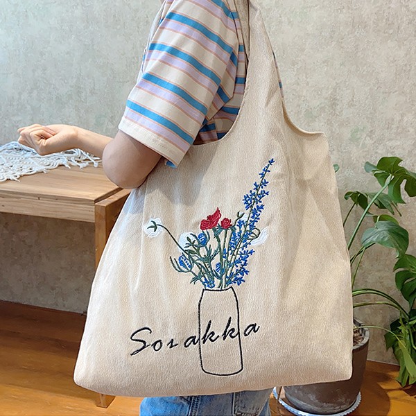 エコバッグ 刺繍 折りたたみバッグ 買い物バッグ レジ袋