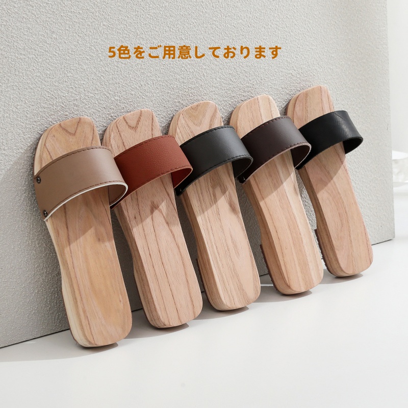 ご購入者様決定［未使用］和風木製軽量サンダル 下駄  柄一点物◆❖◇◇❖◆ watomi サンダル 木製サンダル メンズ レディース 男 女 履きやすい
