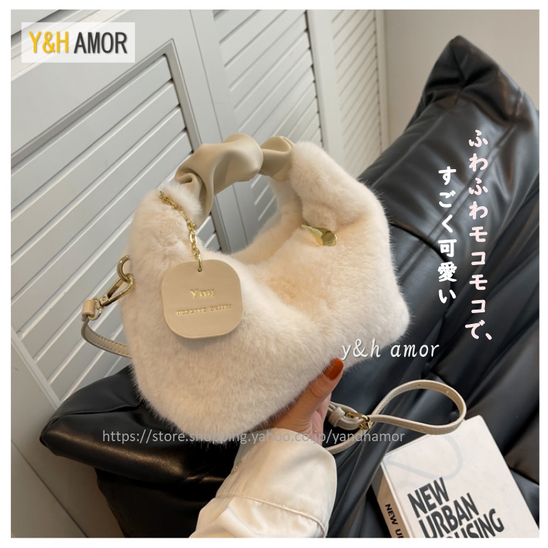ファーバッグ トート 冬 バッグ 斜めがけ フェイクファー バック 秋冬