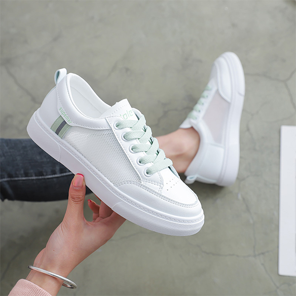 シューズ スニーカー レディース 靴 白 ホワイト軽量 軽い シンプル 通学 通勤 ローカット お洒落 21春新色 新作メッシュタイプ登場 Yhl2127 Ddx05 Y H Amor 通販 Yahoo ショッピング
