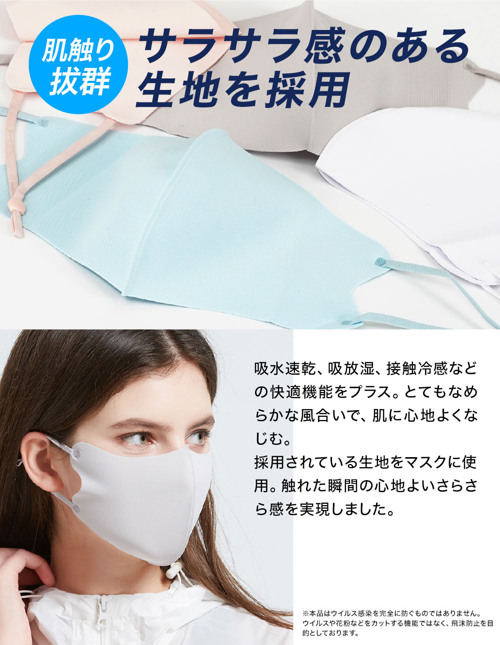 送料無料】洗えるマスク 立体 マスク 花粉対策 快適 紐調整 在庫あり