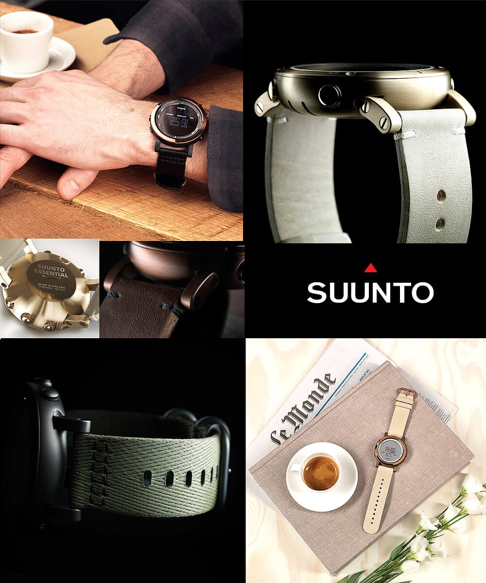 安心2年保証 スント SUUNTO ESSENTIAL SLATE エッセンシャル ステンレス スレート SS021217000  サファイアクリスタルガラス