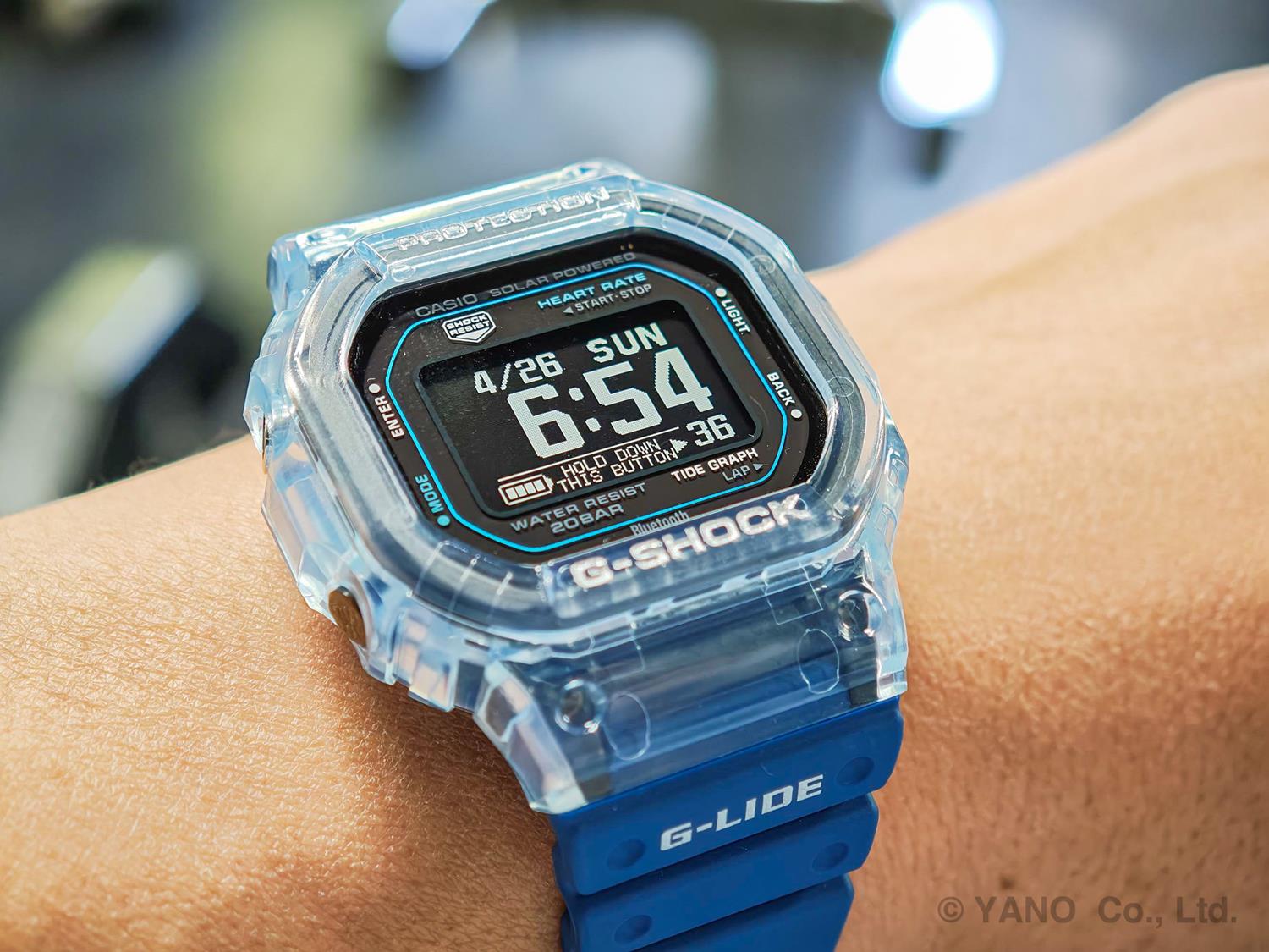 G-SHOCK G-LIDE GBX-H5600-2JR ブルー 心拍計 センサー タイドグラフ