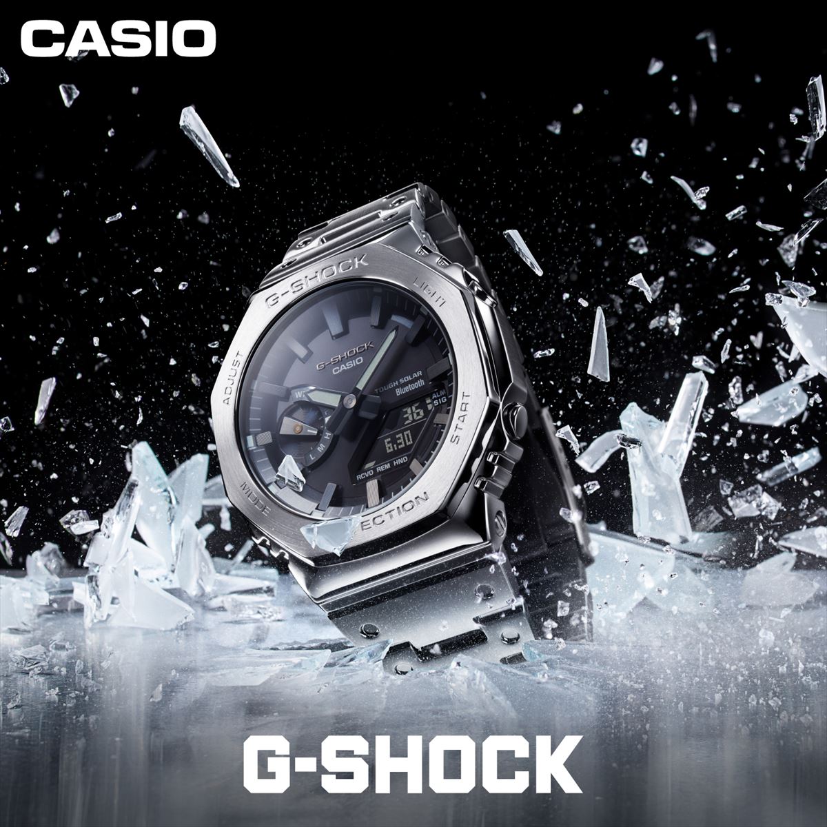 カシオ Gショック フルメタル GM-B2100D-1AJF シルバー G-SHOCK CASIO