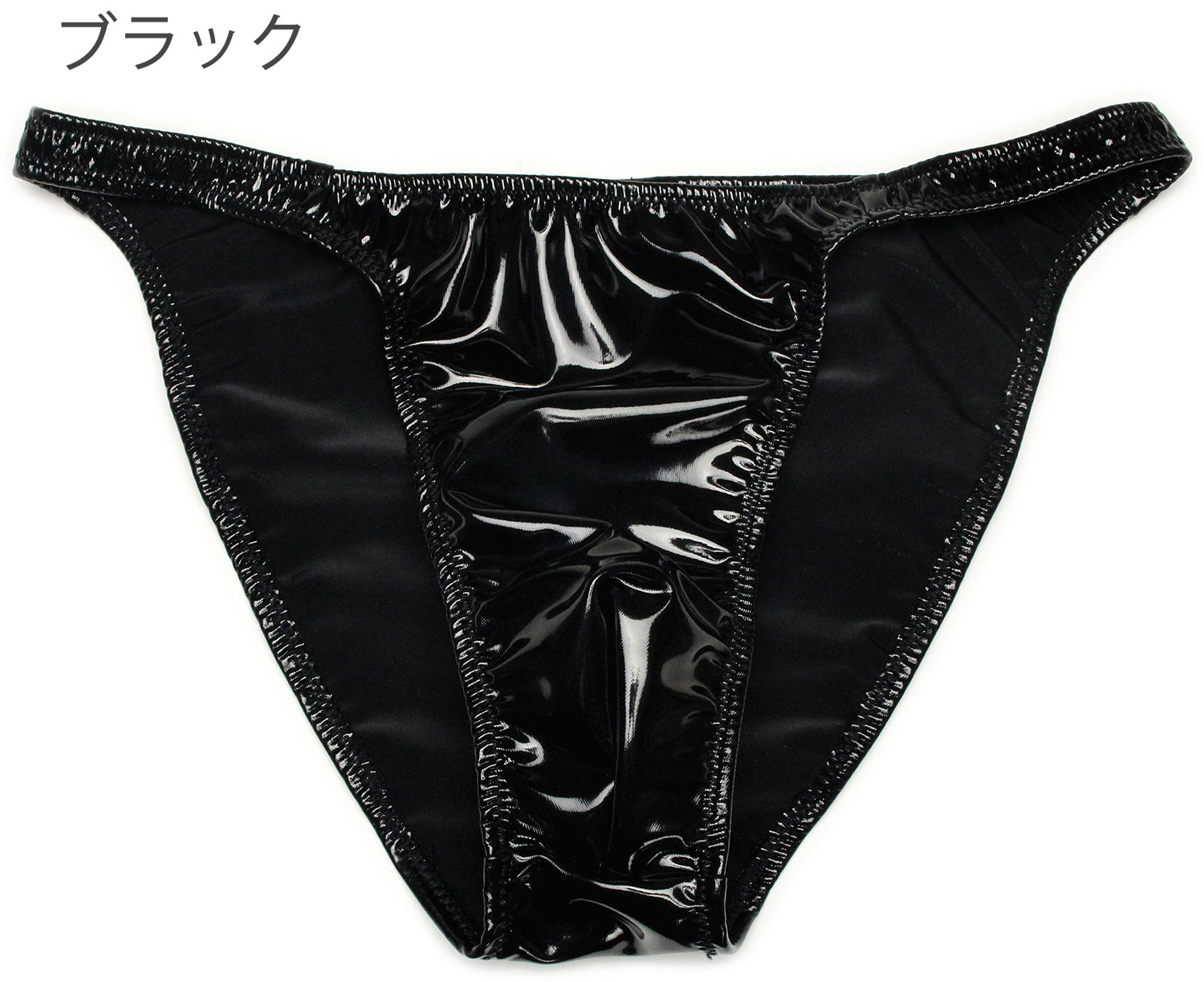メンズ ビキニブリーフ エナメル生地 ハーフシーム 男性下着 |  | 01