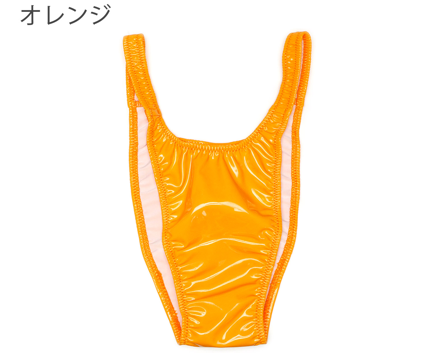 ビキニブリーフ エナメル生地 ハイレグ ノーシーム はぎ無し ユニセックス メンズ レディース |  | 05