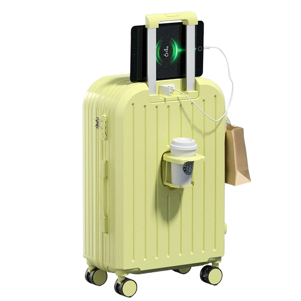 スーツケース USBポート付き カップホルダー 機内持ち込み 小型