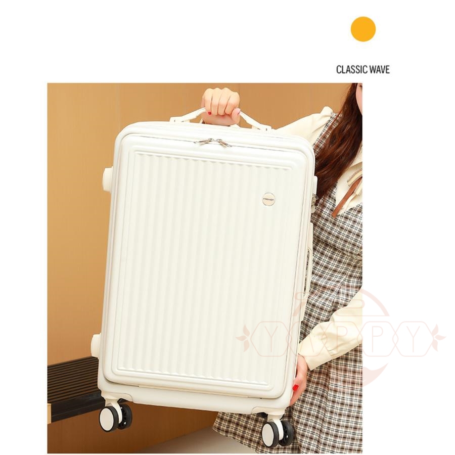 海外 スーツケース 機内持ち込み可能 フロントオープン上開きss