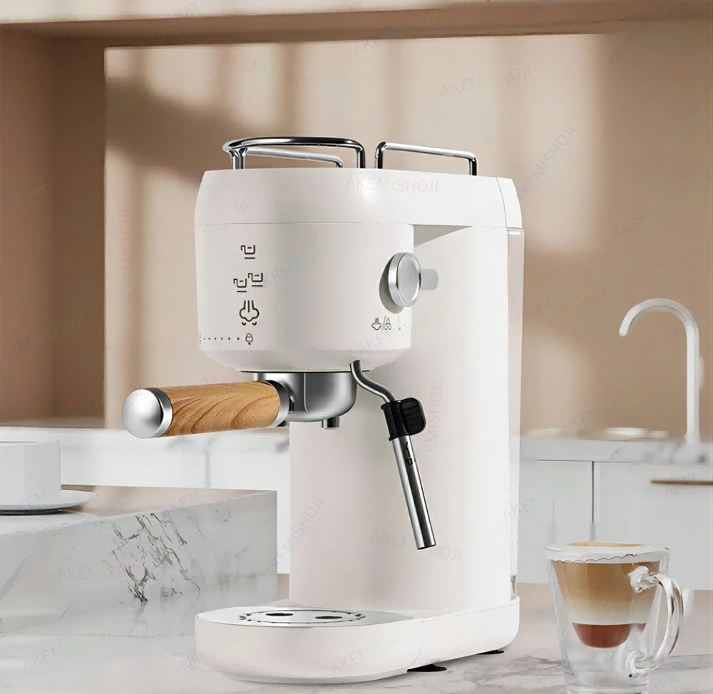 エスプレッソマシン コーヒーメーカー ミルク泡立て器 20Bar圧力 カップ加熱機能 取り外し可能な水タンク 1000ml 半自動 家庭用 お手入れ簡単 洗いやすい 粉対応 |  | 01
