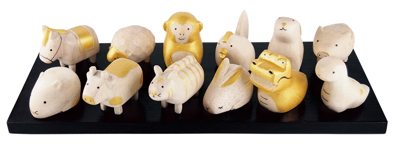 T-LABO T-Lab. ぽれぽれえとセット ゴールド 十二支+黒台座◇ミニ T-LABO T-Lab. ぽれぽれえとセット ゴールド 十二支+黒台座◇ミニ