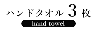 ワッフルハンドタオル3枚