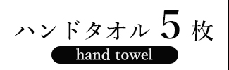 ワッフルハンドタオル5枚
