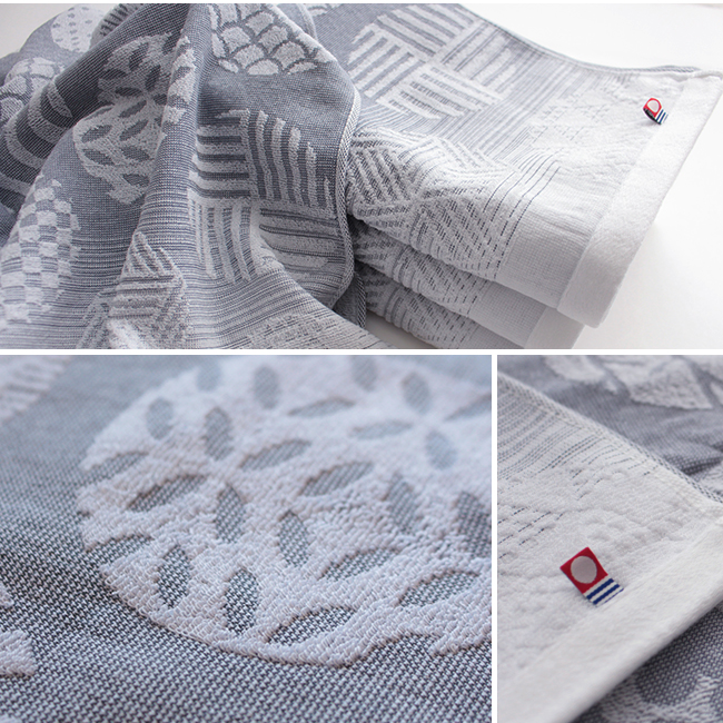 今治タオル バスタオル ホワイトストライプ 伊予吉祥文様 ギフト 薄手