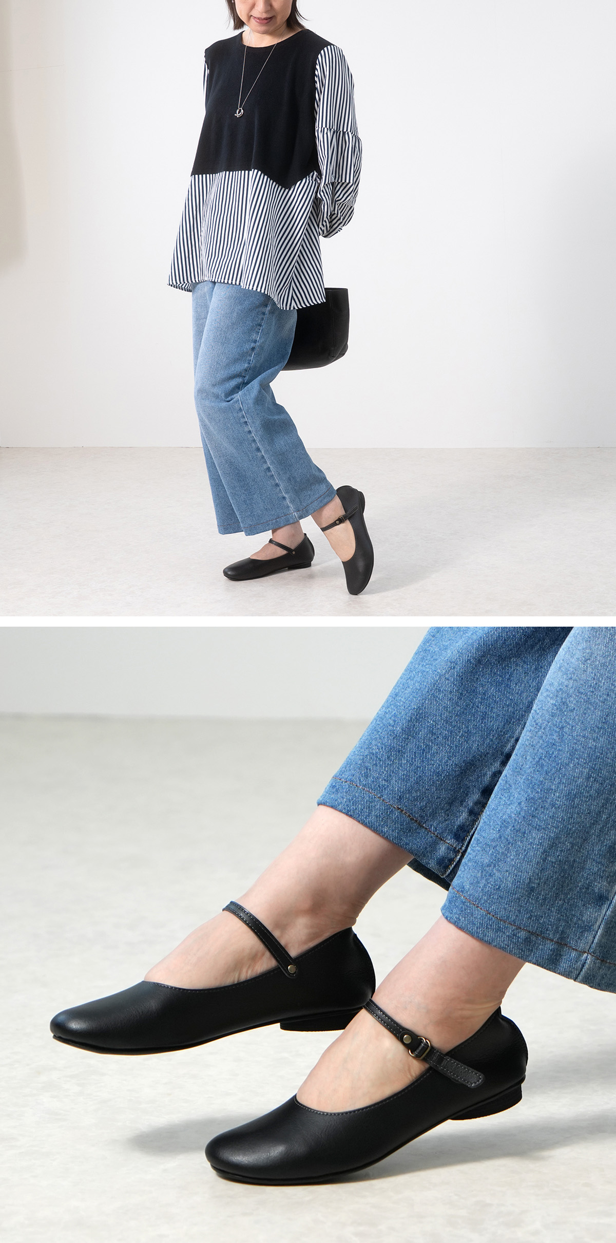 バレエシューズ パンプス 2way ストラップ カジュアル フラットヒール シンプル 軽量 歩きやすい 痛くない 柔らかい レディース