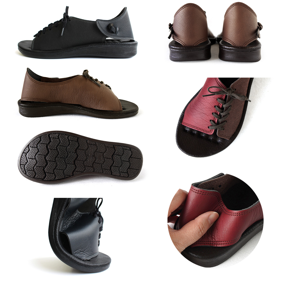 Belle＆Sofa（ベルアンドソファ） レースアップ サンダル コンフォート