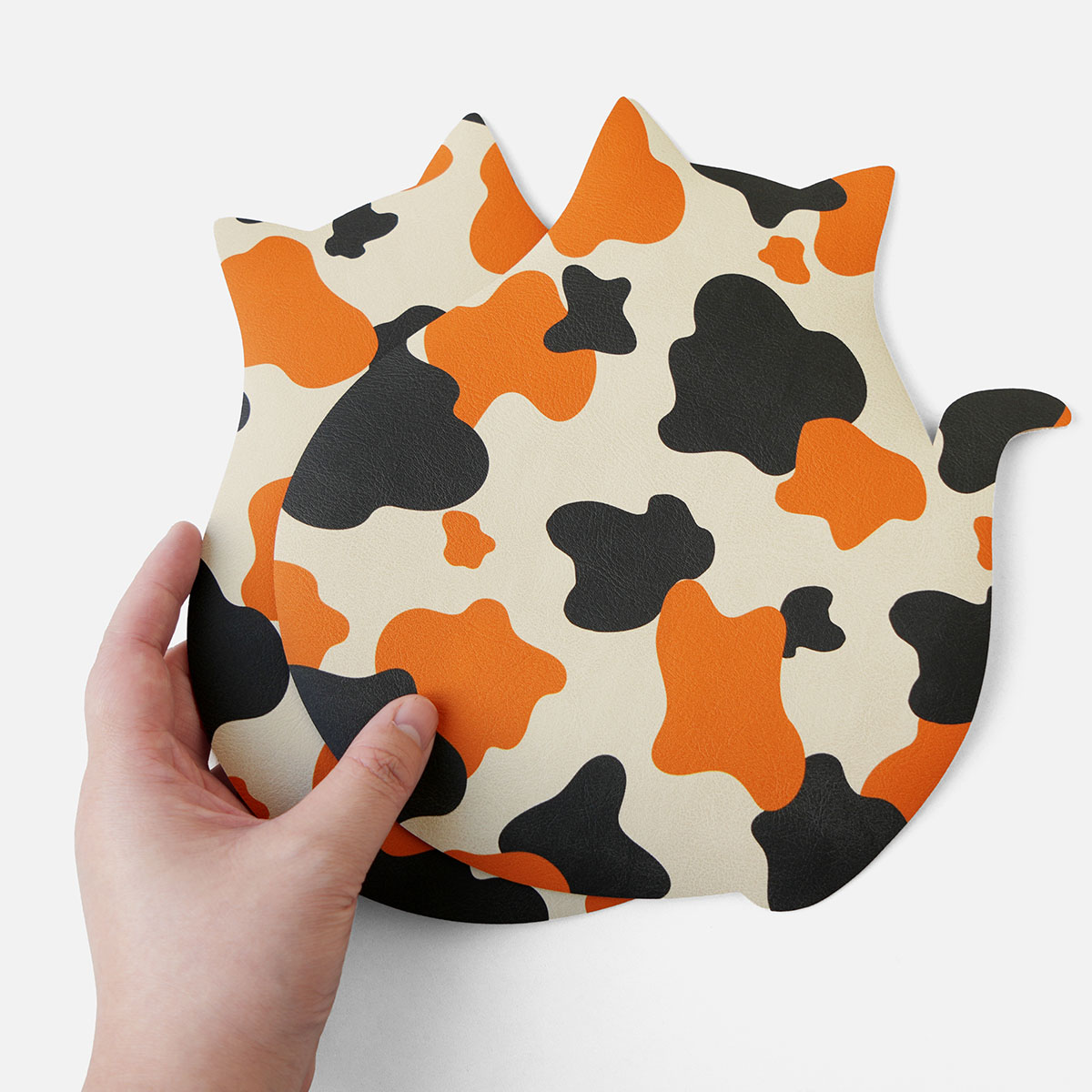 マウスパッド 三毛猫 ミケ ねこ ネコ アニマル コースター ランチョンマット 無地 シンプル 猫の日 日本製