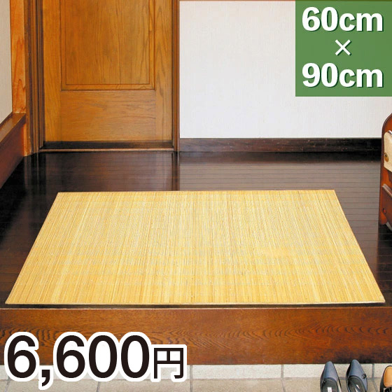 籐 玄関マット 39穴 50×80cm ( 籐マット ラタンカーペット ラタン