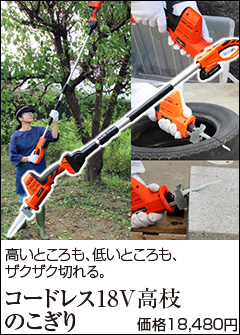 YARD FORCE（ヤードフォース） 高枝切りのこぎり 18V 充電式 電動