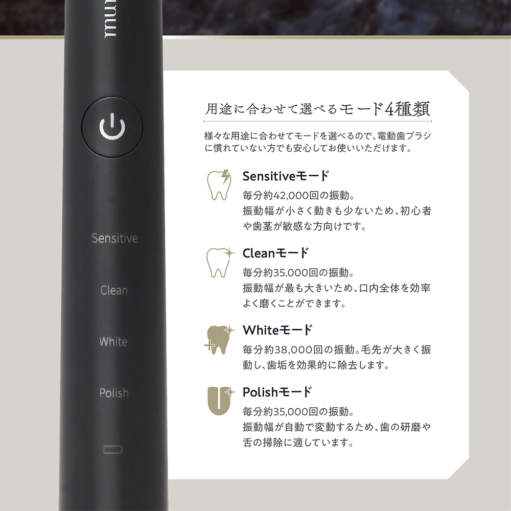 防水　音波歯ブラシ