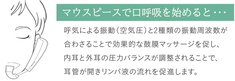 携帯用鼓膜按摩器Clearクレア