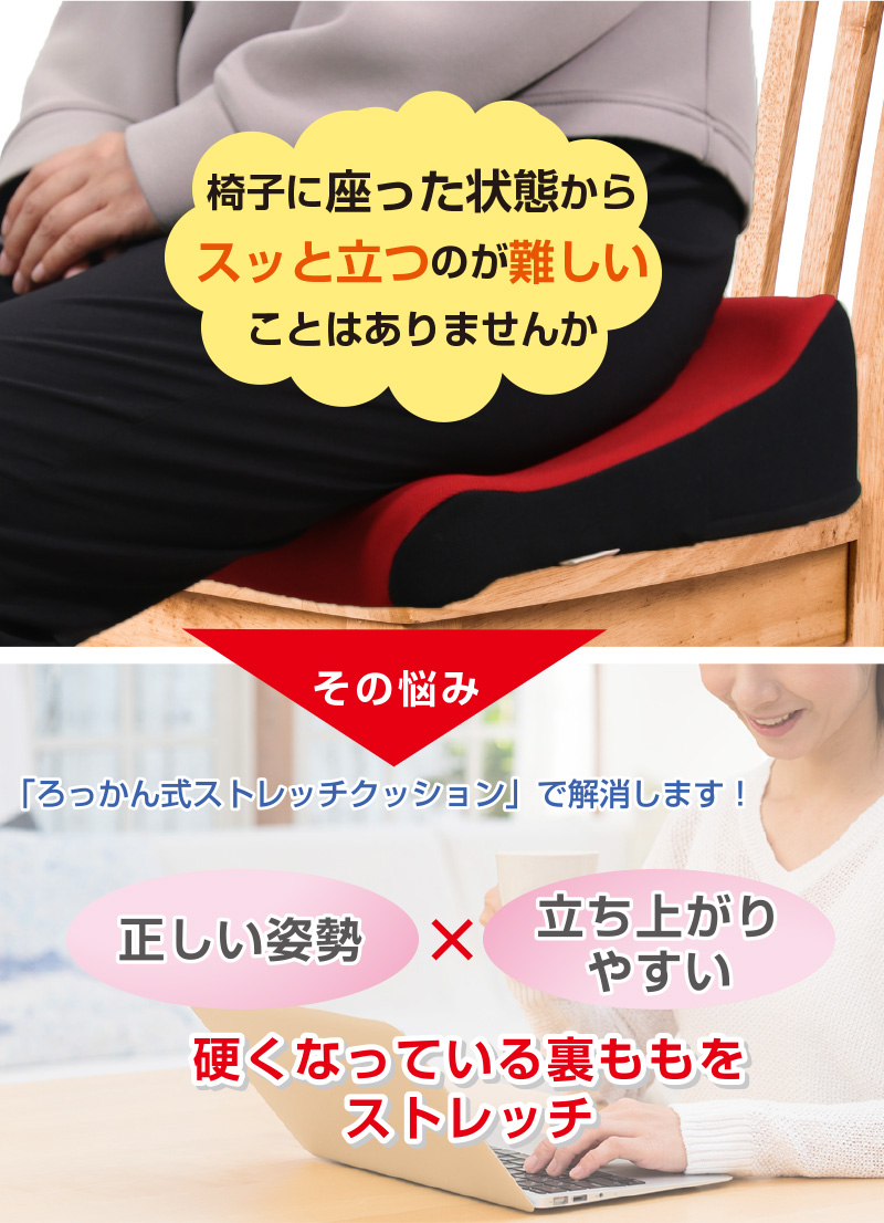ろっかん式ストレッチクッション