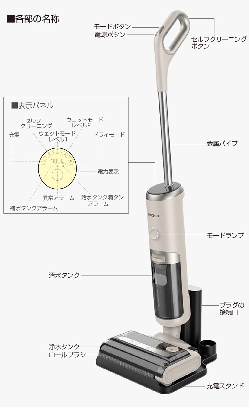 Mindoo AquaX 水拭き掃除機 Mindoo 水拭き掃除機 Aquax 掃除機 アクアエックス コードレス