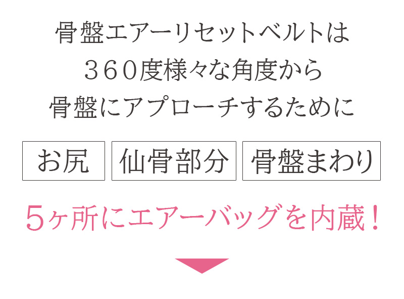 骨盤エアーリセットベルト