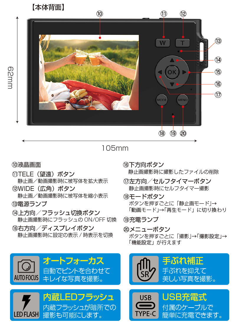 クマザキエイム 12mm 超極薄カメラ One.2 SHOT