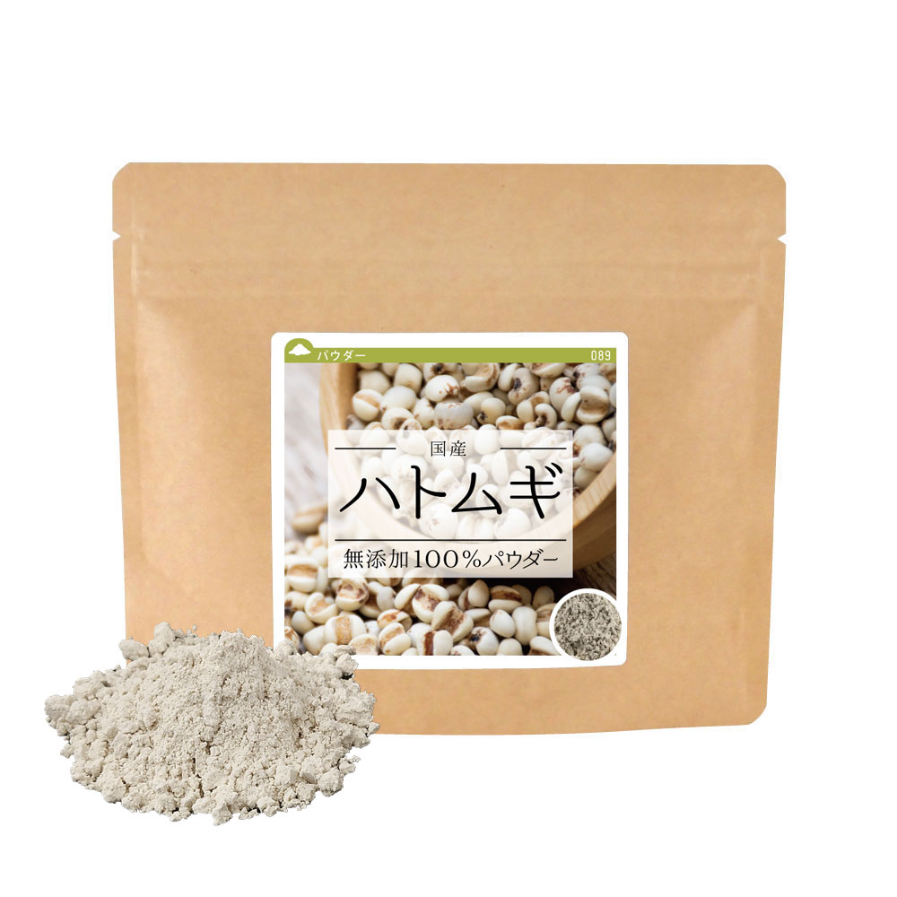 ハトムギ 国産 無添加100％ パウダー 300g （100g×3） はとむぎ 非焙煎 粉末 はと麦 ヨクイニン : 089-300 :  健康・野草茶センター - 通販 - Yahoo!ショッピング